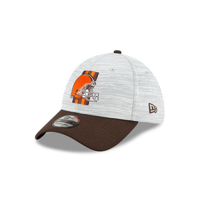 NFL Cleveland Browns Official Training 39Thirty Stretch Fit (UJL0470) - Brown New Era Caps